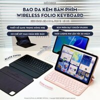 [Premium] Bao Da Kèm Bàn Phím Wireless Folio Keyboard cho iPad Air4/5/6/7, Gen 10&11,Pro 11  M1 M2 by MèoBer