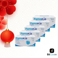 [PREMIUM - COMBO 5 HỘP] Khẩu trang y tế cao cấp 4 lớp kháng khuẩn Famapro PREMIUM (40 cái / Hộp)