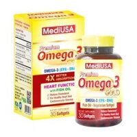 Premium Omega 3 Gold MediUSA 30 viên - Bổ sung Omega 3