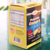 PREMIUM OMEGA-3  UBB® Hỗ trợ giúp sáng mắt, bổ não dha, Hỗ trợ phòng ngừa xơ vữa động mạch hộp 60 viên
