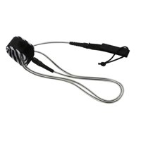 Premium Surf Leash, Maximum Strength, Lightweight, Kink-free, Perfect for All Types of Surfboards - Clear Black 10 ft