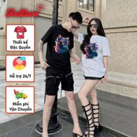 [PREMIUM TEE] Áo phông, áo thun local brand chính hãng, unisex, nam nữ form rộng, tay lỡ - Cool Cat - TL366.009