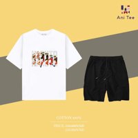 [PREMIUM] [UNISEX] COMBO ÁO THUN COTTON +SHORT KAKI NARUTO 3