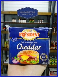 President Cheddar burger 200g