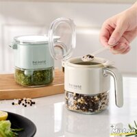 Press Seal Hộp đựng gia vị Hộp đựng gia vị Lọ Cruet cho muối gia vị