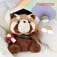 Preston Bác Sĩ Cap Raccoon Doll, Mũ Cử Nhân Mềm Cử Nhân Gấu Trúc Đồ Chơi Sang Trọng, Quà Tặng Kỷ Niệm Học Thuật Nhồi Bông Dễ Thương Procyon Lotion Động Vật Búp Bê Quà Tặng Tốt Nghiệp