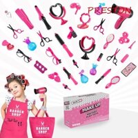 Preston Bé Gái Giả Vờ Chơi Đồ Chơi, Tạp Dề Lược Đồ Chơi Trang Điểm Trẻ Em, Đồ Chơi Làm Tóc Độc Quyền Cho Trẻ Em Trang Sức Cô Gái Thú Vị Bộ Mô Phỏng Làm Tóc Thiết Kế Kiểu Tóc