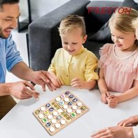 Preston Brain Teaser Chess Board, Trò chơi xếp hình tư duy tương tác động vật phù hợp với bảng trò chơi, Trò chơi xếp hình giáo dục lật sáng tạo Montessori tập trung Trò chơi Bingo Cha mẹ và con cái