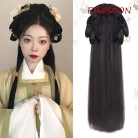 Preston Hanfu Tóc Giả Headband, Chụp Ảnh Tổng Hợp Trung Quốc Cổ Tóc Giả, Truyền Thống Dài Vô Hình Tự Nhiên Hanfu Cosplay HairPieces Nữ
