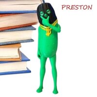 Preston Trang trí bàn dưa chuột ngâm, Bộ sưu tập Mô hình 3D In hình dưa chuột ngâm, Tượng mô phỏng Hoạt hình Dưa chuột Người đàn ông Đồ chơi in 3D Trang trí máy tính để bàn