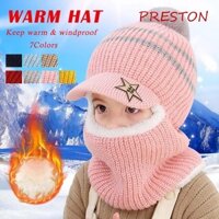 Preston Trẻ Em Mùa Đông Mũ Lông Cừu Lót Chống Gió Mũ Có Khăn Che Toàn Mặt Trẻ Em Mũ