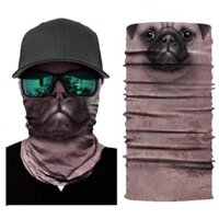 Pretty Cool Multi-purpose Animal Printed 3D Headwear Outdoor Sports Sun Mask Scarf - Dog 02