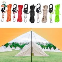 Prettyia 5mm Lều Guy Dây Hợp Kim Nhôm Tự Khóa Điều Chỉnh Cho Lều Ba Lô Cắm Trại Ngoài Trời Đi Bộ Đường Dài Câu Cá Ba Lô Bạt