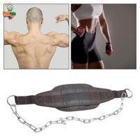 Prettyia Nhúng Thắt Lưng Trọng Lượng Có Dây Xích Hạng Nặng Xây Dựng Cơ Thể Tập Gym Sức Mạnh Huấn Luyện Lưng Eo Hỗ Trợ Đai Cử Tạ