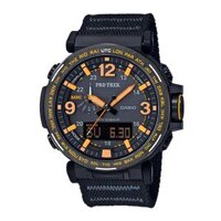 PRG-600YB-1DR | Đồng Hồ Nam Casio Protrek | Dây Vải - Pin Năng Lượng - Bộ 3 Cảm Biến
