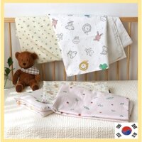 [PRIELLE] Baby Infant Kids SEERSUCKER BLANKET Chăn Quấn Em Bé Sơ Sinh Bằng COTTON Trong Suốt Nhỏ Gọn