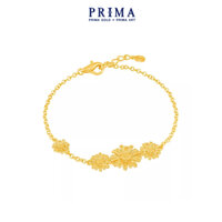 PRIMA Lắc Tay Vàng 24K - Hoa Daisy ( Chuôi & Chốt V àng 18K) - BST DAISY - 111L4924