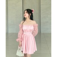 Princess dress - đầm công chúa màu hồng phấn - thiết kế theo size