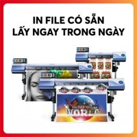 [Print] In PP Trong Nhà Cán Màng Mờ, Khoen 4 Góc Treo Standee Chữ X 60cm