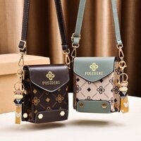 Printed 2025 popular mini phone bag crossbody bag single shoulder retro small square bag