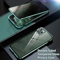 Privacy Case For iPhone 12 11 Pro Max⭐Double sided Tempered Glass Metal Frame Magnetic Phone Cover⭐12ProMax 12 12Pro 12Mini 11ProMax 11Pro PhoneCase i12 i11 APPLE