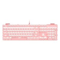 Professional 104 Keys Keyboard, LED Gaming Keyboards Backlit Gaming Keyboard for PC Computer Gamer - Round