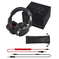 Professional Studio Dj Headphones With Microphone Over Ear Wired Hifi Monitors Headset Foldable Gaming Earphone For Pc