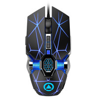 Professional Wired Gaming Mouse 6 Button 3200 DPI LED Optical USB Computer Mouse Gamer Mice Game Mouse Mause For PC laptop  - A