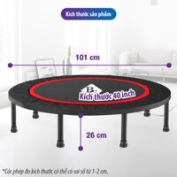 professionall.gym19- Sàn nhún 40 inch không tay vịn cao cấp Trampoline dành cho mọi lứa tuổi