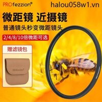 Profezzzion Ống kính cận cảnh Bộ lọc máy ảnh ống kính Macro Thích hợp cho Canon Sony Nikon Foji Micro SLR Kính chụp phóng đại 52 55 58 62 67 72 77mm Trang sức Hoa cỏ Côn trùng