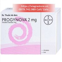 Progynova 2mg Hãng Bayer Điều Trị Chứng Thiếu Estrogen (1 vỉ x 28 viên)