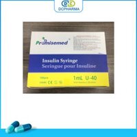 Promisemed bơm tiêm insulin syringe 1ml U-40 (H/100c) (hộp vàng xanh)