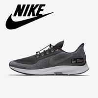 Promotion Best Original_Nike_Zoom_Pegasus_35 Mens Non-slip Sneakers_Womens Running_Shoes Charcoal Grey AA1643 001 36-45