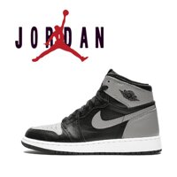 Promotion Best Original_Nike_Air_Jordan_1_Retro_High BG Shadow AJ_1 Joe 1 Mens Basketball Shoes Black Gray Shadow 575441-013 Womens Sports Shoes Running_Shoes 36-46