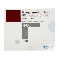Propranolol Chlorhydate 40mg Teva 50 viên – Thuốc huyết áp