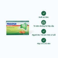 Prospan viên ngậm ho (2 vỉ x 10 viên) – Viên ngậm ho thảo dược, giảm ho