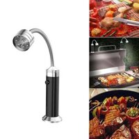 Protable LED Flashlight BBQ Grill Light Outdoor Super Bright Magnetic Base Barbecue Lights Soft Tube Torch Lighting Lamp
