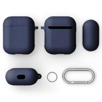 Protective Silicone Case for Apple AirPods Charging Case with Carabiner