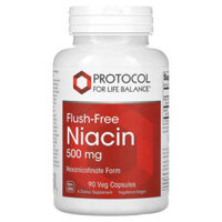 Protocol for Life Balance Flush-Free Niacin 500 mg 90 Veg Capsules