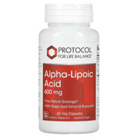 Protocol for Life Balance Alpha-Lipoic Acid 600 mg 60 Veg Capsules