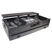 ProX DJ Coffin Flight Case for RANE DJ Seventy-Two Mixer and Two Turntables (Black on Black)