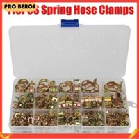 Prrr Bộ dụng cụ kẹp ống lò xo bằng thép Carbon mạ kẽm Ống hút chân không silicon Kẹp ống hành động có thể tái sử dụng Áp suất thấp Kẹp không khí Kẹp dây buộc