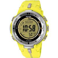 PRW-3000-9BDR | Đồng Hồ Casio | Pro Trek | Dây Nhựa | Bộ 3 Cảm Biến | Chống Nước