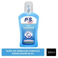 P/s Nước Súc Miệng P/s Pro Complete Bảo Vệ Răng Miệng Tối Ưu 500ml