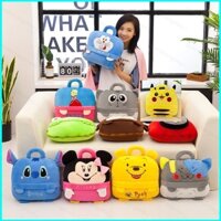 Ps1 Doremon Stitch Pikachu Hoạt Hình Gối Chăn Đa Năng Văn Phòng Điều Hòa Đệm Trẻ Em Ngủ Trưa Chăn S