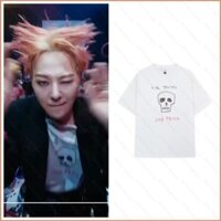 Ps2 2025 G-DRAGON TOO BAD GD Áo thun in hình đầu lâu hoạt hình Ubermensch tay ngắn hàng đầu SP2