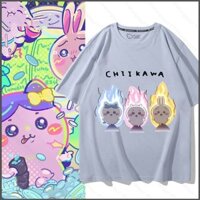 Ps2 Chiikawa Usagi mùa hè Cosplay vải Áo thun Anime tay ngắn Top SP2