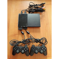 Ps2 slim 9xxx chơi đĩa kèm 2 tay new + pk đầy đủ + tặng đĩa pes24 tv