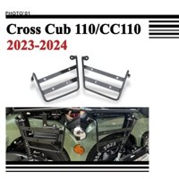 Psler Cho Xe Honda Cross Cub 110 CC110 Túi Bên Hộp Yên Giá Đỡ Khung Hỗ Trợ Bên Gắn Chân Đế Giá Đỡ 2023 2024