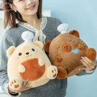 Psoain Đầu Bếp Mũ Capybara Sang Trọng Búp Bê Gấu Kid Đi Kèm Búp Bê Đồ Chơi Giáng Sinh